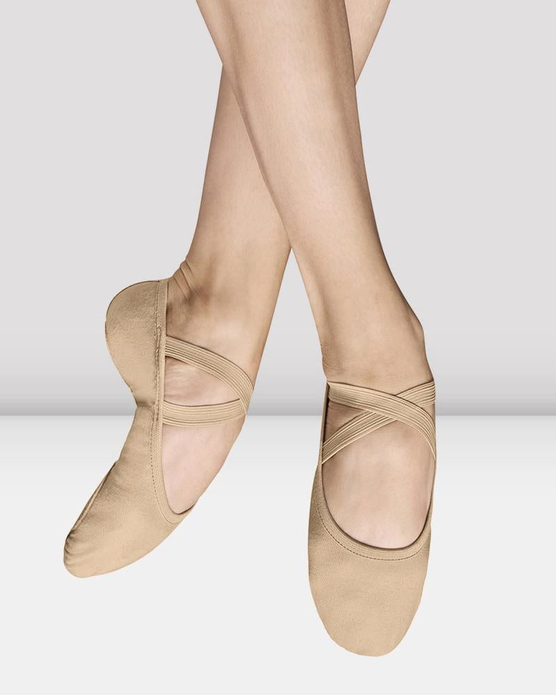 Bloch Girls Performa Stretch Canvas Ballet Shoes in Cocoa 12.0D S0284G Bloch Girls Performa Stretch Canvas Ballet Shoes in Cocoa 12.0D S0284G